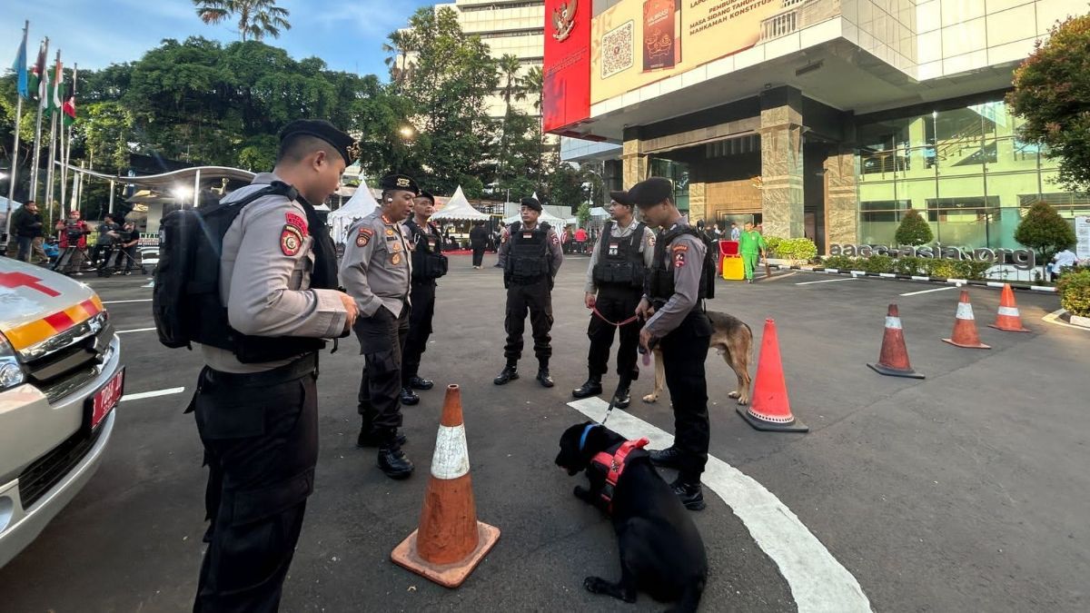 Polri Kerahkan Anjing Pelacak Amankan Sidang Putusan Gugatan Hasil Pilpres 2024 di MK