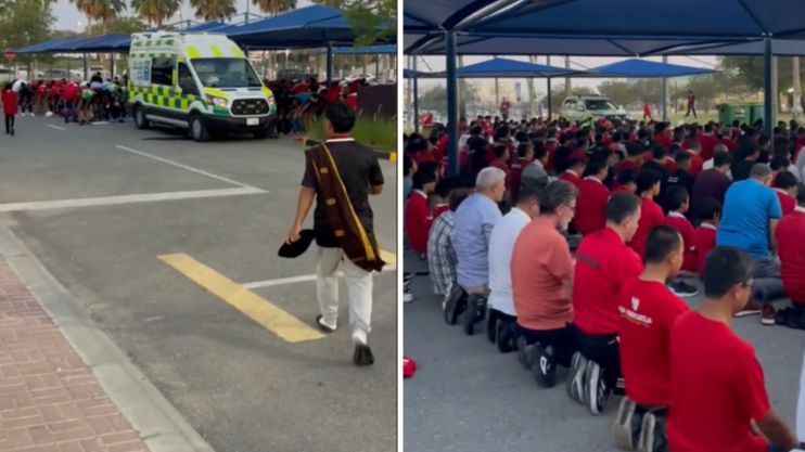 Viral Momen Suporter Timnas Salat Berjemaah Jelang Laga Indonesia vs Yordania, Banjir Pujian Warganet