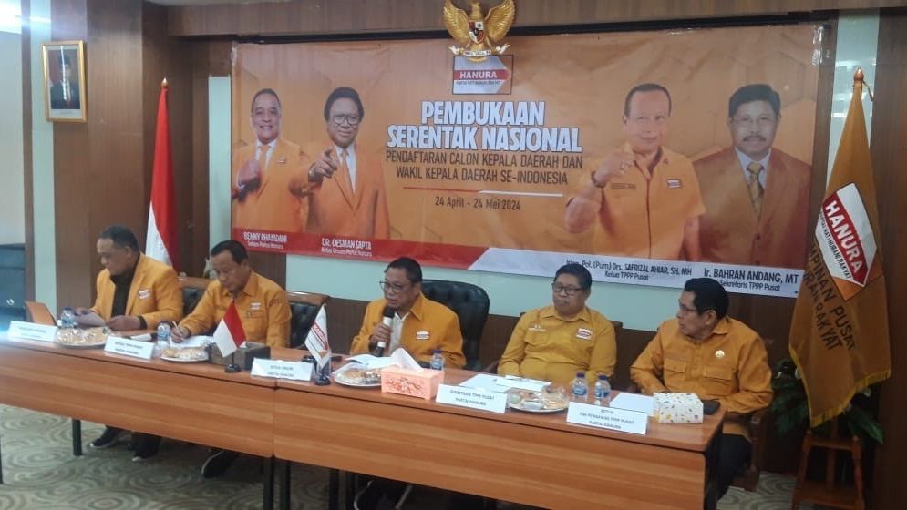 Hanura Buka Pendaftaran Calon Kepala Daerah Pilkada 2024