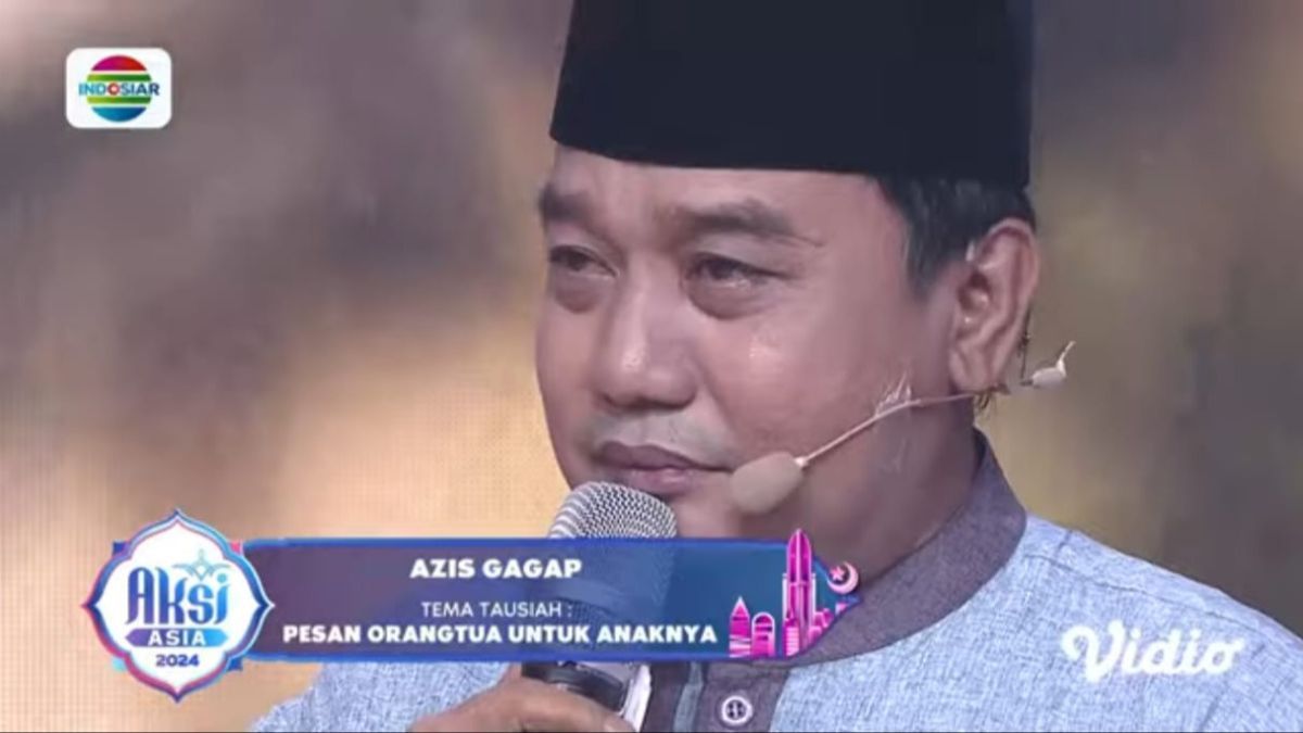 Selama Hidup, Azis Gagap Baru Pertama Kali Menangis di Atas Panggung Saat Ceramah Soal 'Pesan Orangtua Untuk Anaknya'