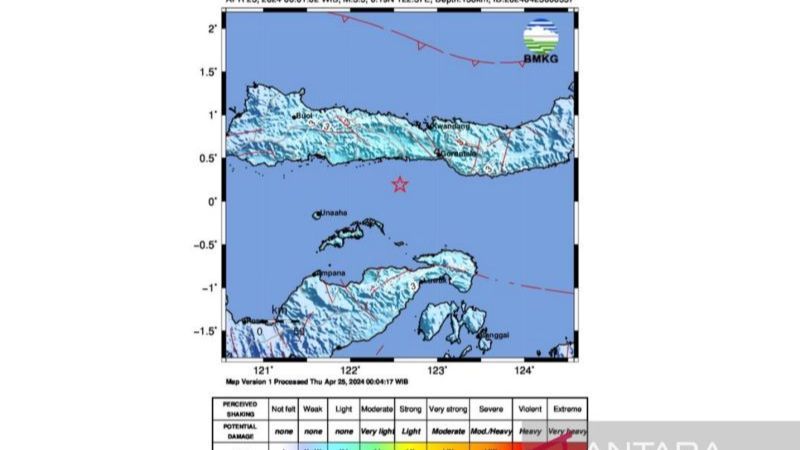 Gempa 5,3 Magnitudo Guncang Gorontalo, Warga Diimbau Tetap Waspada!