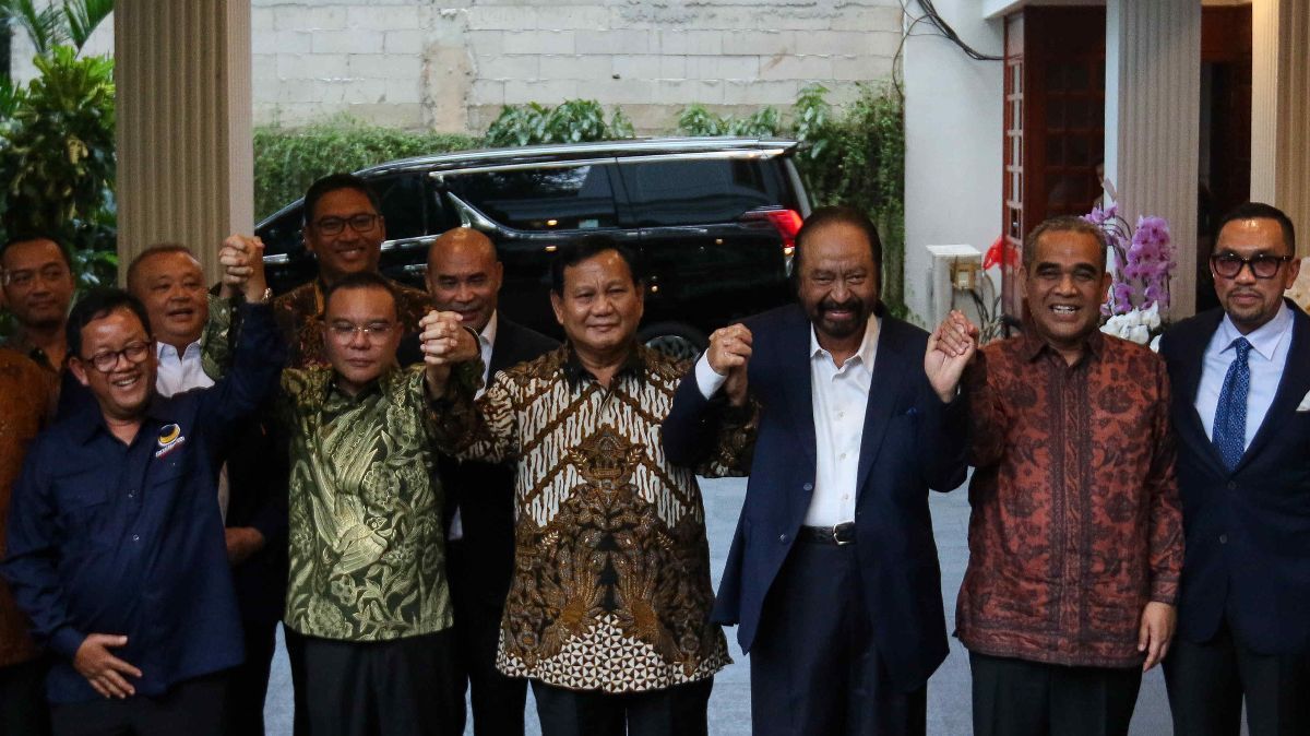 Gerindra Ungkap Isi Pertemuan Prabowo dan Surya Paloh