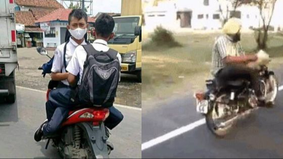 10 Potret Aneh Kelakuan Pemotor, Menimbulkan Rasa Bingung yang Tinggi