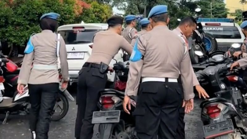 Banyak Anggota Polisi Pakai Motor Tidak Pakai Plat Nomor, Langsung Dirazia Provos