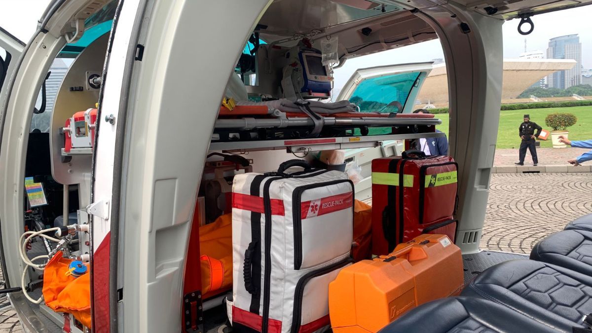 Penampakan Helikopter Ambulans Polri untuk Mudik Lebaran 2024, Siap Evakuasi Pemudik saat Kondisi Darurat