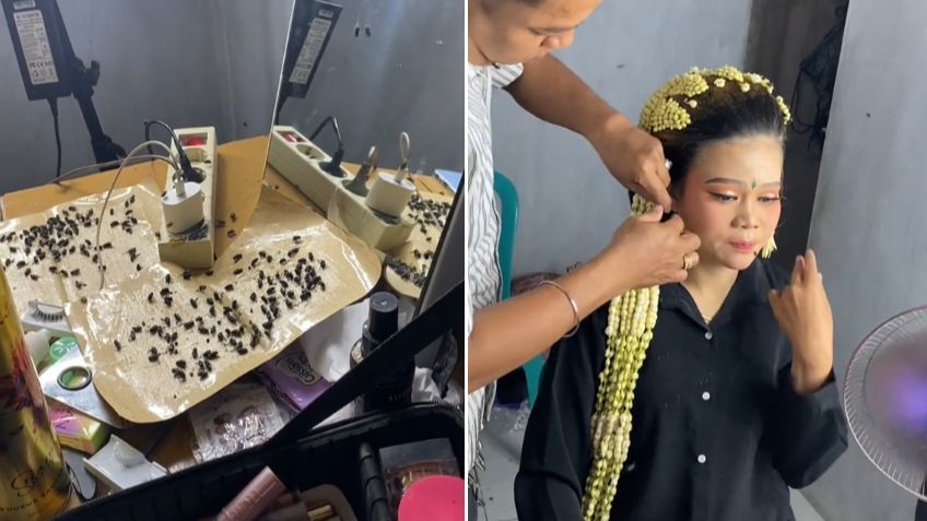 Rias Dekat Pabrik Ayam, Pengantin Wanita Ini Terpaksa Dikerumuni Lalat saat Makeup