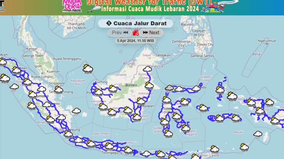 Prakiraan BMKG: Ada Potensi Cuaca Ekstrem di Musim Mudik, Sejumlah Daerah akan Hujan Hingga Angin Kencang