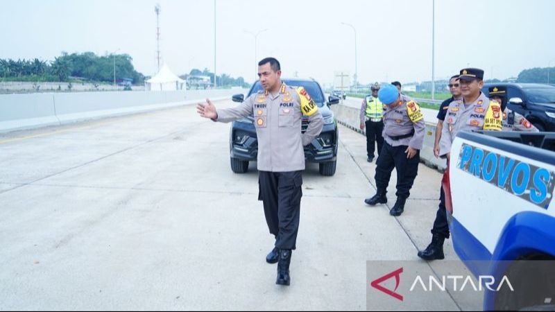 Cek Langsung ke Lapangan, Polisi Pastikan Tol Cimanggis-Cibitung Aman Buat Pemudik