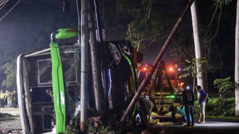 Ini Rincian Korban Kecelakaan Bus Pelajar Depok di Ciater Subang