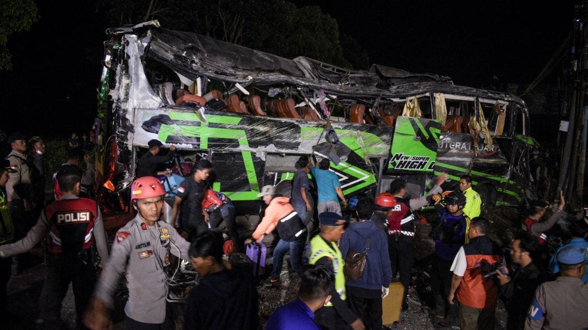 Ini Hasil Olah TKP Sementara Polisi Selidiki Kecelakaan Bus SMK Lingga Kencana di Ciater