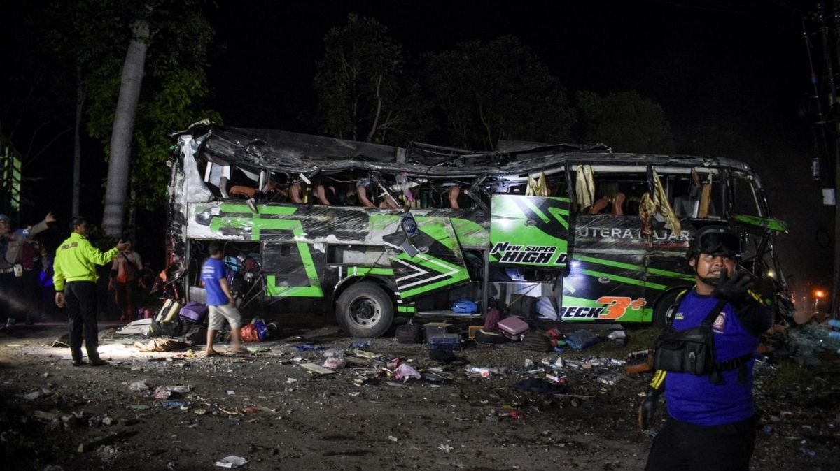 Kemenhub Ungkap Penyebab Bus SMK Lingga Kencana Depok Kecelakaan di Ciater