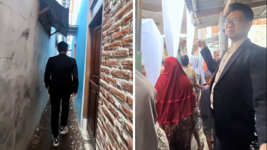 Bak Labirin, Pria Ini Hadiri Pernikahan Harus Menyusuri Gang-gang Sempit, Lokasinya yang Tersembunyi Jadi Sorotan