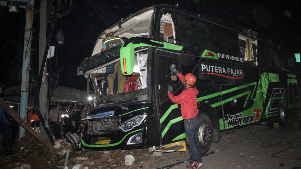 Begini Kondisi Terakhir Sopir Bus Putera Fajar yang Kecelakaan Bawa Rombongan SMK Lingga Kencana