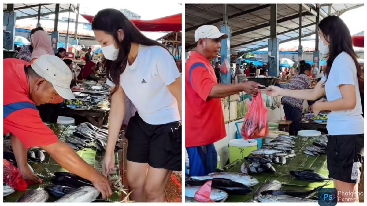 Potret Santai Indah Permatasari Pakai Sendal Jepit saat Belanja ke Pasar, Hidup Sederhana Meski Jadi Artis Ternama