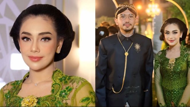 Potret Cantik Celine Evangelista saat Hadir di Acara Mangkunagaran Keraton Surakarta, Tampil Menawan Kenakan Kebaya Hijau