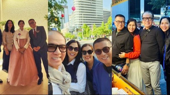 10 Potret Seru Liburan Double Date Tantowi dan Helmy Yahya di Korea Selatan