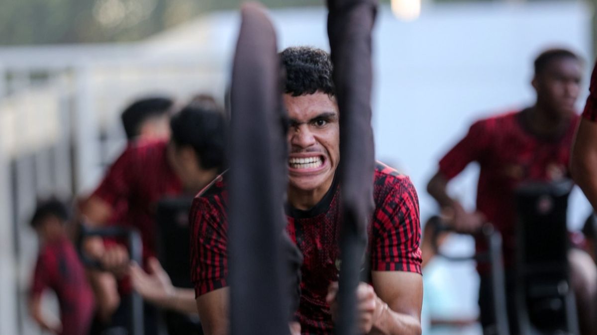 FOTO: Persiapan Menghadapi Tiga Laga Bergengsi Dunia, Timnas Indonesia U-20 Fokus Pemusatan Latihan Fisik di GBK