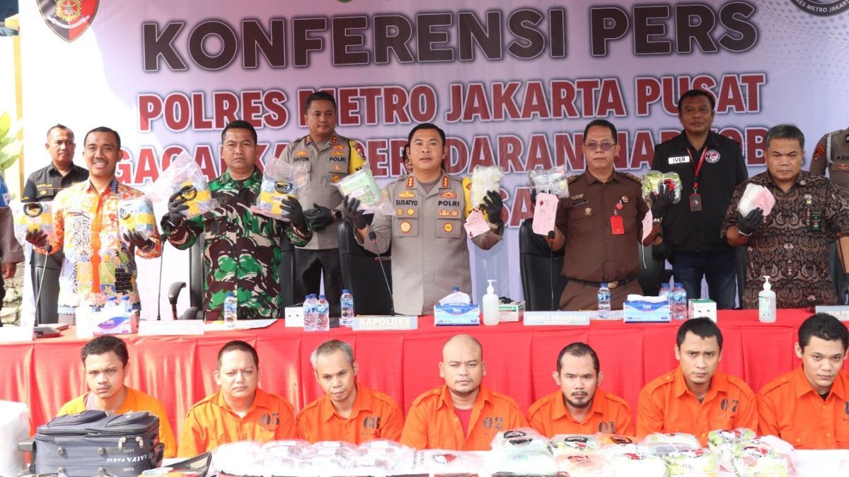 Operasi 5 Bulan, Polisi Sita 49,8 Kg Narkoba dan Tahan 12 Tersangka