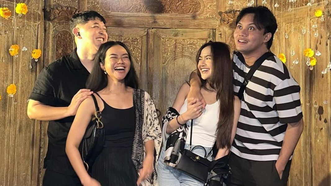 Potret Mahalini dan Rizky Febian Bulan Madu di Bali Bareng Yura Yunita dan Suami