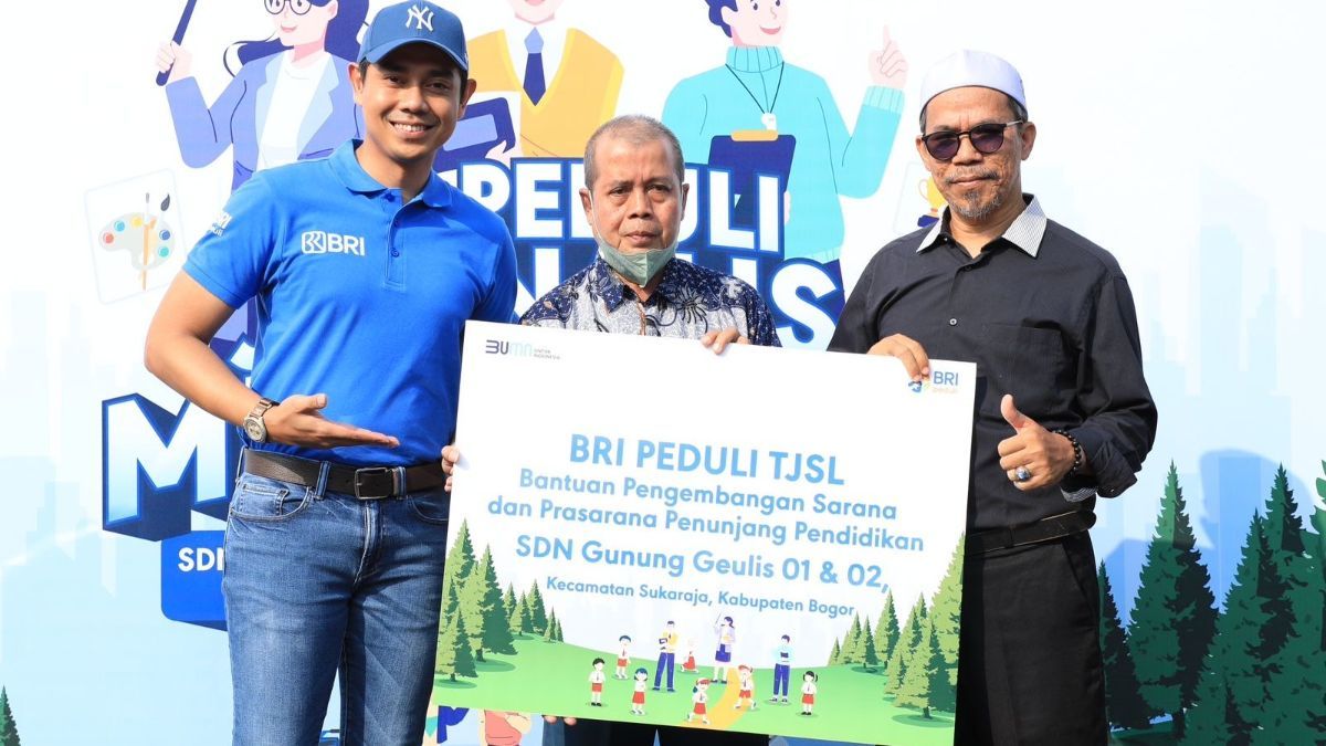 BRI Peduli Salurkan Bantuan CSR di SDN 01 dan 02 Gunung Geulis Bogor