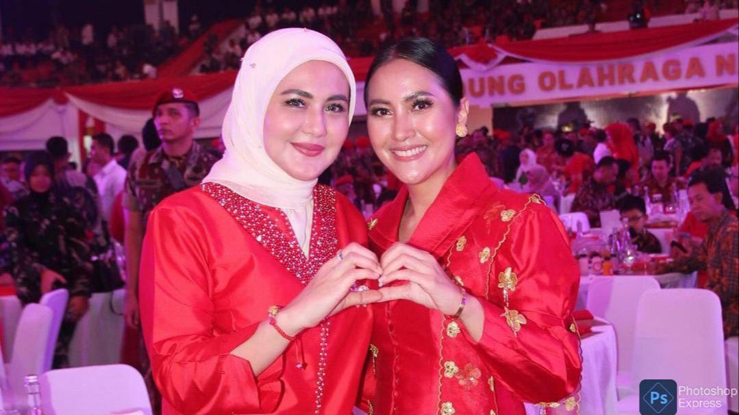 Tampil Cantik Berkebaya Merah, Potret Juliana Moechtar Hadiri Ulang Tahun Kopassus, Ada Pose sama Istri Jenderal