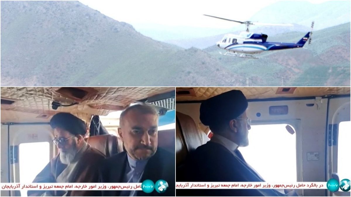 FOTO: Detik-Detik Helikopter yang Ditumpangi Presiden Iran Ebrahim Raisi Lepas Landas Sebelum Akhirnya Jatuh di Pegunungan