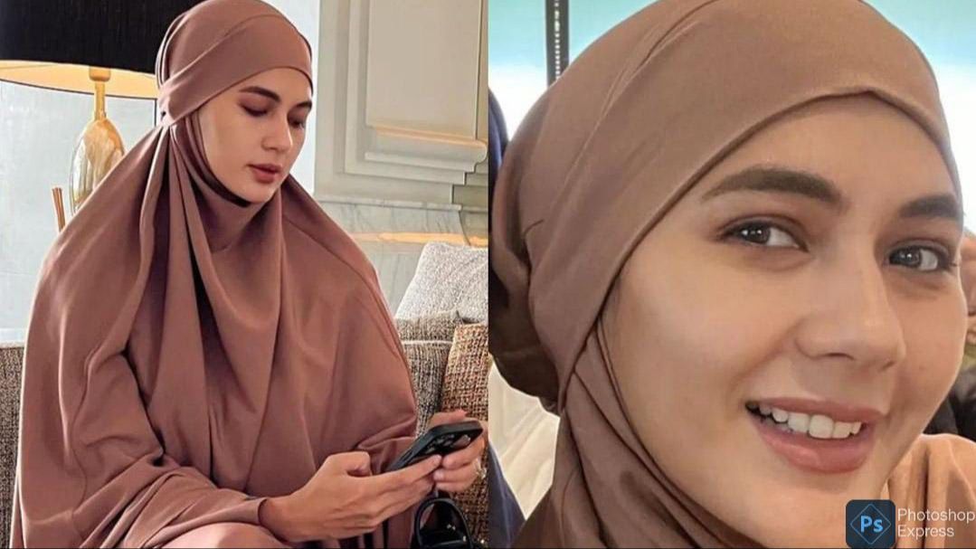 Pesona Paula Verhoeven Kenakan Busana Syari, Masya Allah Cantiknya Sempurna