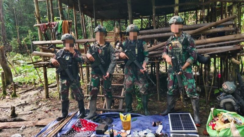 Markas Disergap, OPM Tunggang Langgang Diberondong Tembakan Pasukan Yudha Sakti TNI