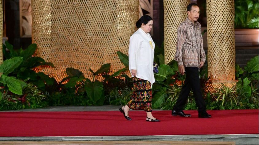 VIDEO: Melihat Gaya Puan Maharani & Fashion Unik Presiden Fiji Pakai Rok Temui Jokowi di Bali