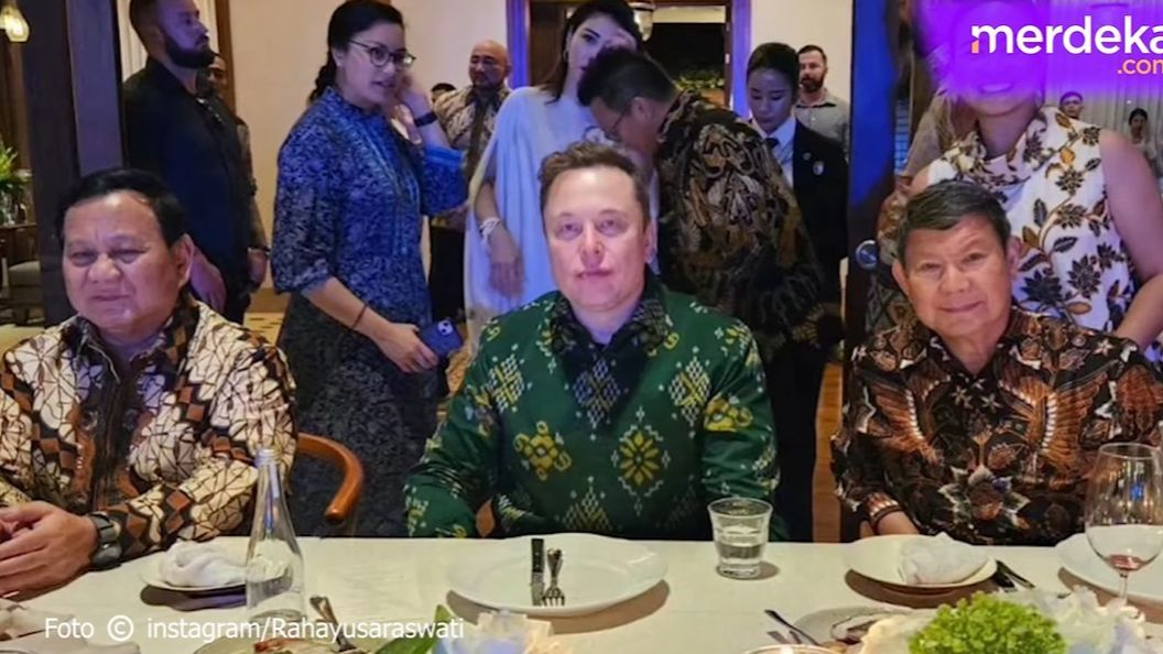 VIDEO: Keakraban Prabowo Ajak Elon Musk Makan Bareng ke Vila Mewah Milik Keluarga di Bali