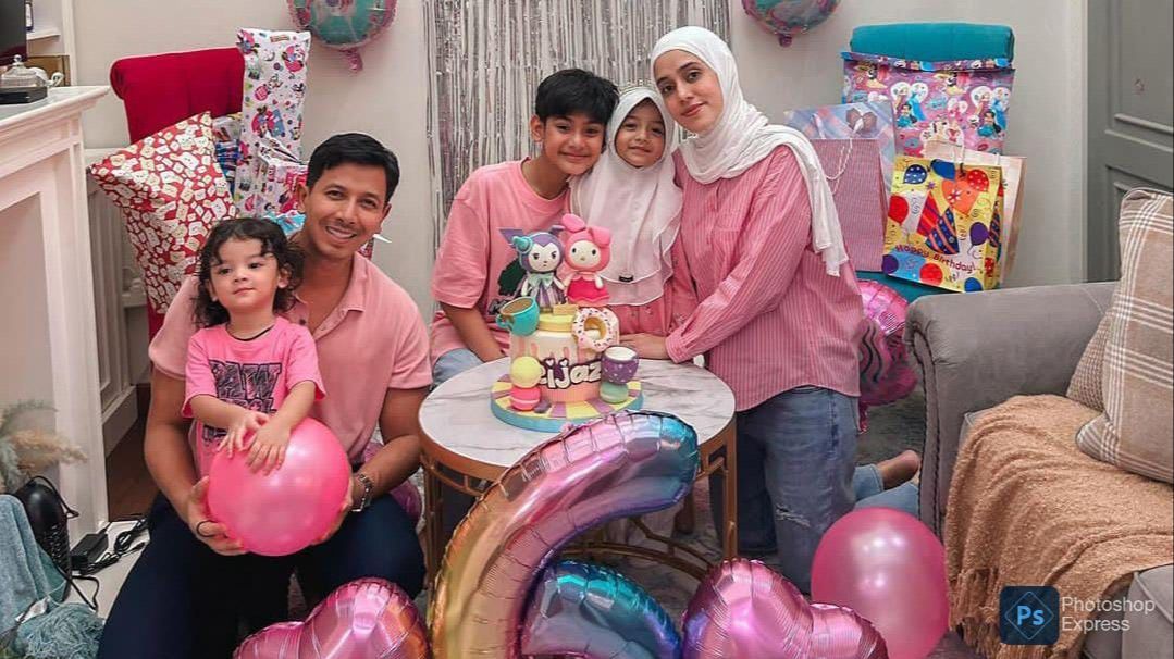 Potret Sederhana Perayaan Ultah Ke-6 Eijaz Anak Fairuz A Rafiq, Digelar di Rumah dan Sekolah