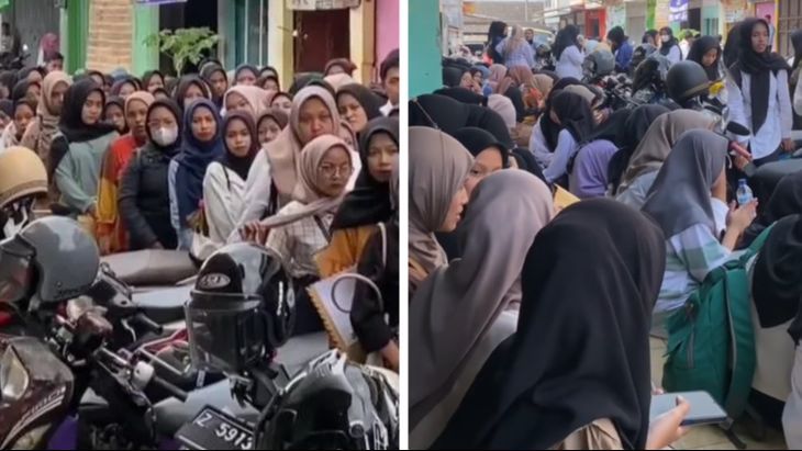 Viral Ratusan Pelamar Kerja di Warung Seblak Ini Mengular Panjang hingga Tembus Ujung Jalan, Begini Penampakannya