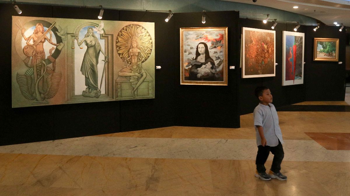 FOTO: Pameran Seni Rupa 'Bergerak' Semarakkan HUT Jakarta di TIM