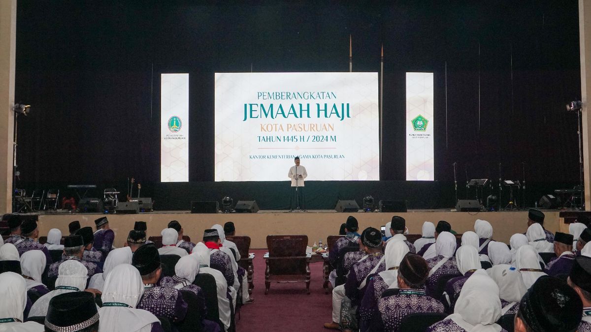 Ratusan Jemaah Calon Haji Kloter 46 di Pasuruan Diberangkatkan dengan Megah