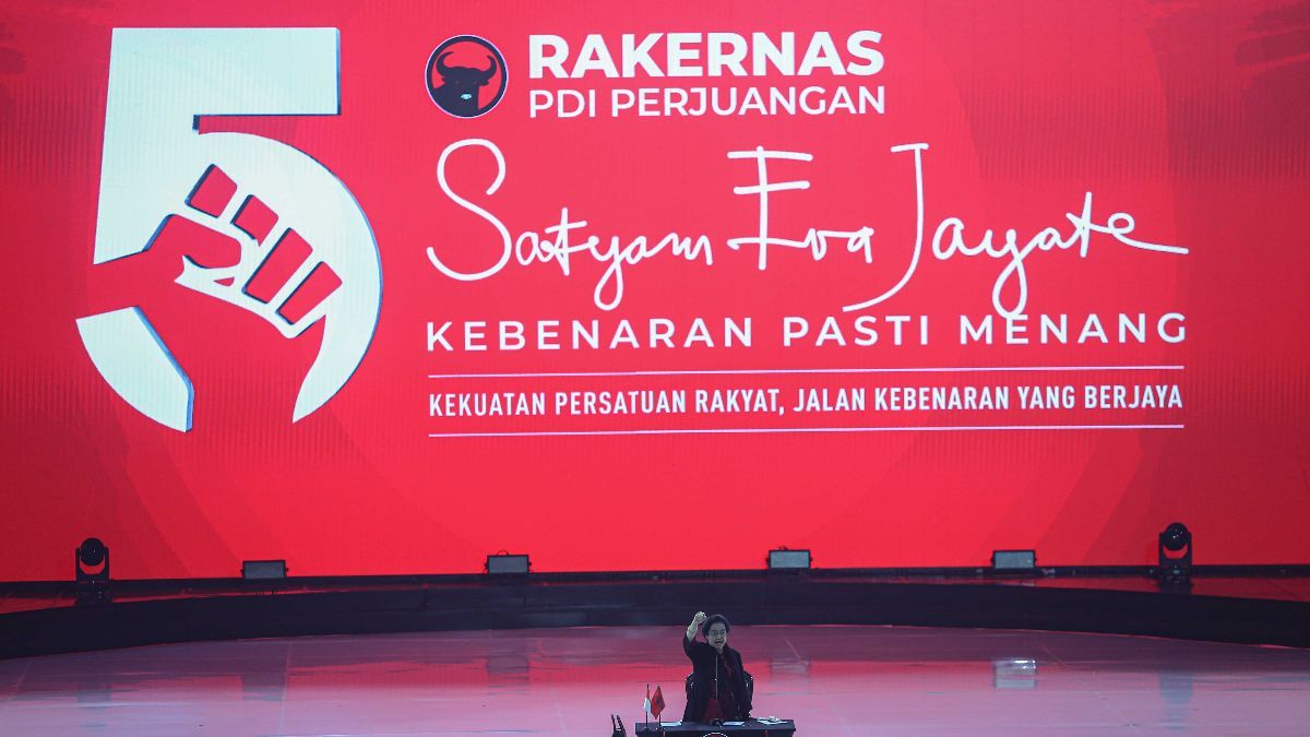 Megawati Ungkap Makna Api Obor Perjuangan di Rakernas PDIP