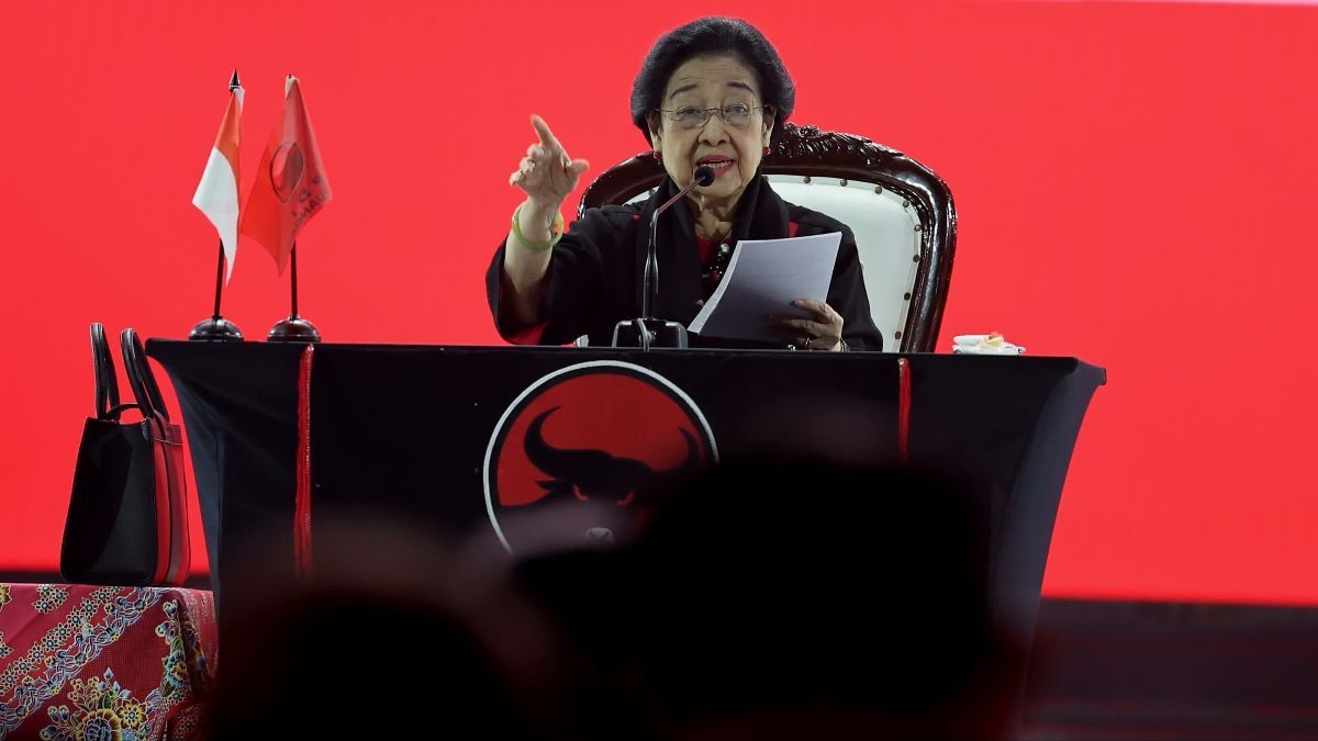 Poin-Poin Pidato Megawati di Rakernas V PDIP, Bahas Kecurangan Pilpres hingga Utang Negara