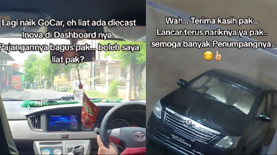 Berakhir dengan membeli mobil mainan setelah naik taksi online, mendapatkan hadiah secara iseng-iseng!