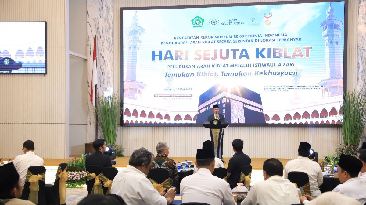 Kemenag Raih Rekor Muri, Pengukuran Arah Kiblat Serentak Diikuti Sejuta Partisipan di 30 Provinsi