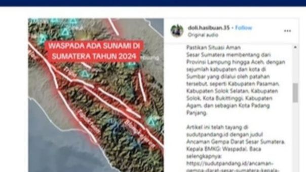 Viral Video Sesar Besar Sumatera Bakal Timbulkan Tsunami di 2024, BMKG Angkat Bicara