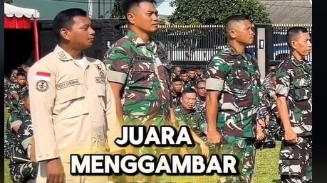 Prajurit Lain Pamer Anaknya Juara Bergengsi di Depan Panglima TNI, Ayah Ini Tetap Bangga Buah Hatinya Menang Lomba Gambar dan Mewarnai