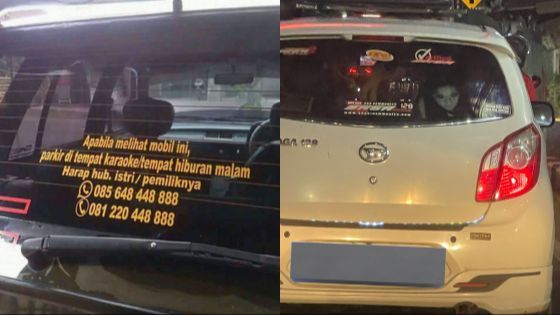 Pengendara Lain akan mendapatkan informasi baru dengan melihat 10 Potret Stiker Mobil Lucu yang juga berfungsi sebagai hiasan.