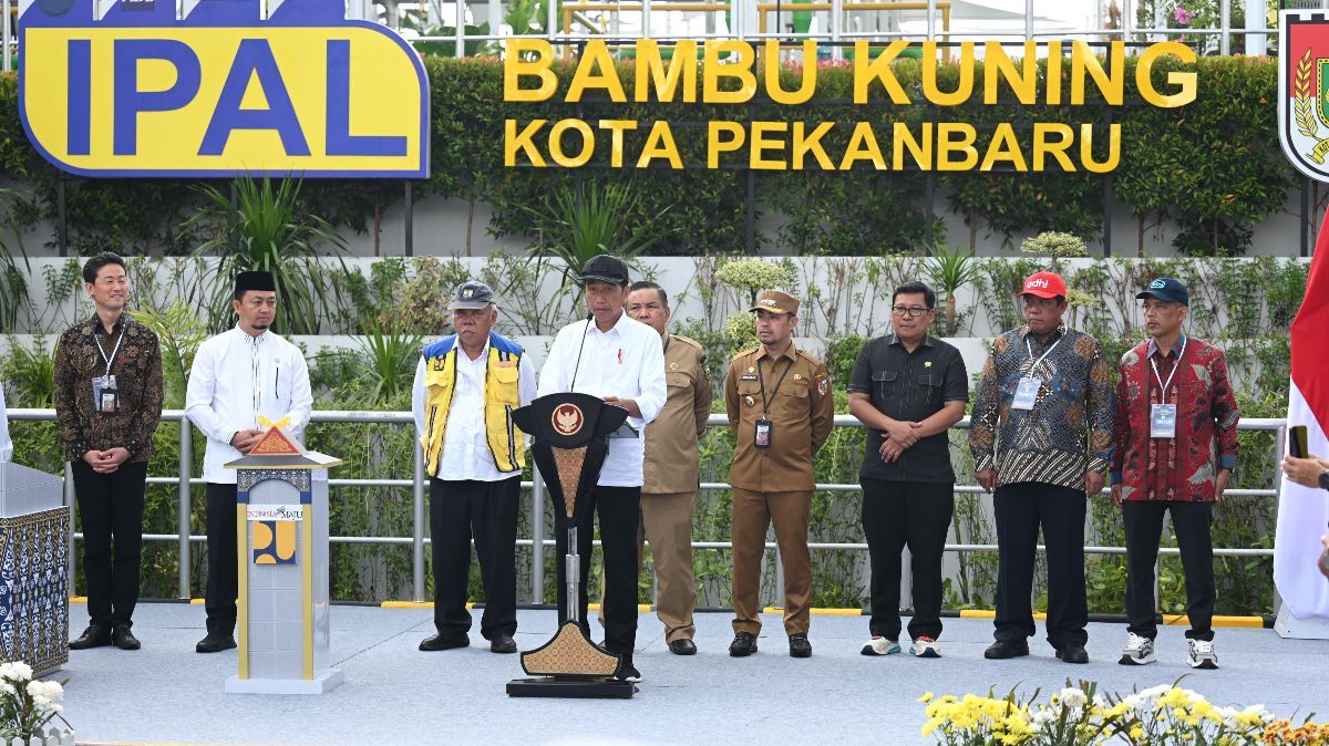 Jokowi Resmikan Sistem Pengelolaan Air Limbah Domestik Terpadu di Pekanbaru