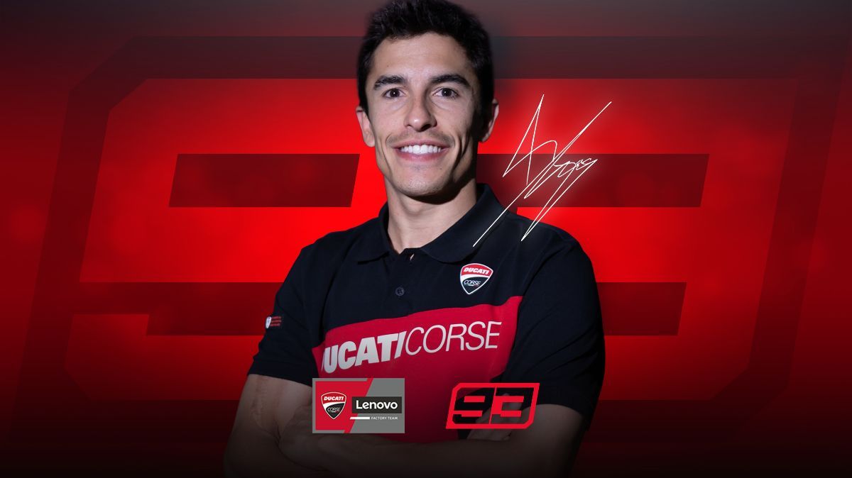 Tahun depan, Marc Marquez akan berpasangan dengan Bagnaia di Tim Ducati Lenovo.