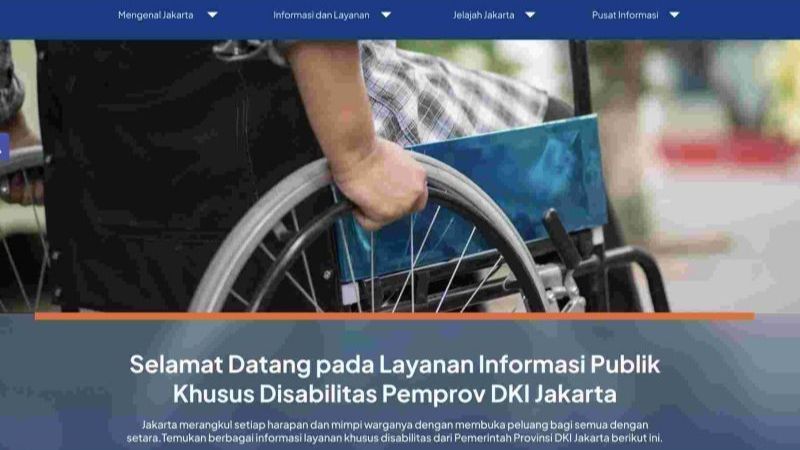 Pemprov DKI Luncurkan Laman Landas Khusus Disabilitas