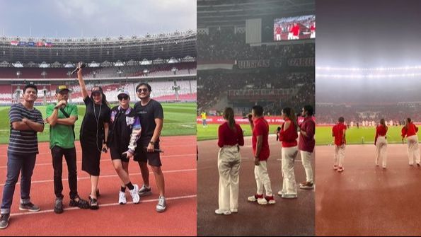 Kontroversi di GBK, Potret Anang-Ashanty Nyanyi Usai Kemenangan Timnas, Disambut Hujatan- Walkout