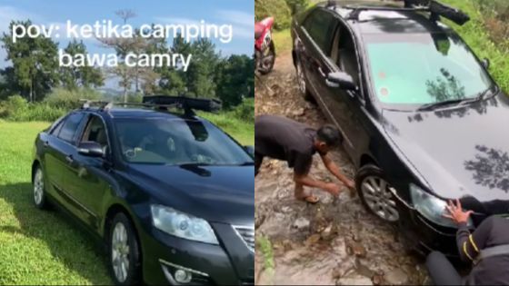 Bukan Mobil Biasa, Camry Ini Taklukkan Rute Ekstrem Demi Sensasi Berkemah