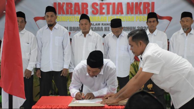 18 Mantan Simpatisan ISIS dan JI Ikrar Setia NKRI, Diminta Jaga Keamanan di Poso