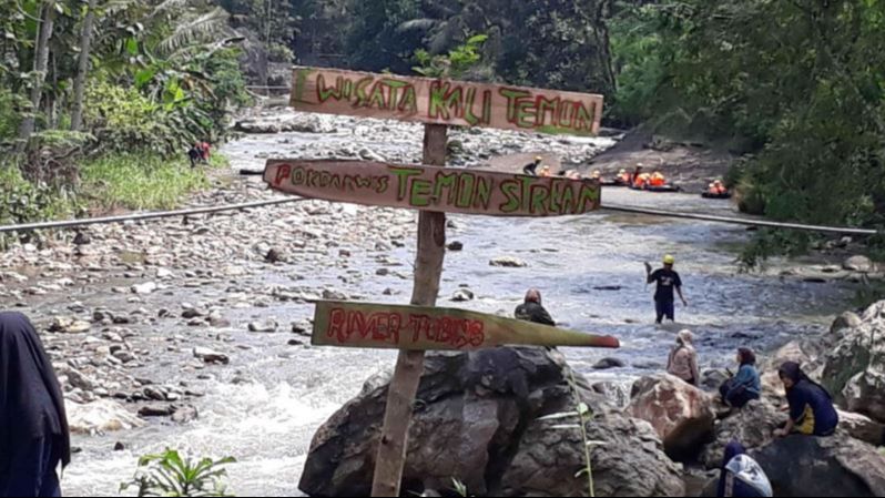 Eksotisme Wisata Kali Temon Trenggalek, Asyiknya Main River Tubing hingga Menyantap Nasi Gegok