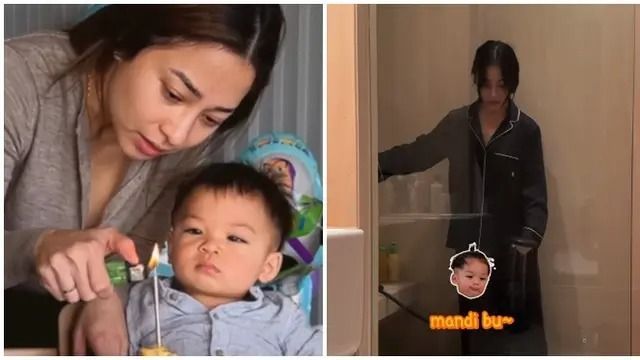 Momen Nikita Willy ketika Mengurus Baby Issa Tampil Apa Adanya, Banjir Pujian!