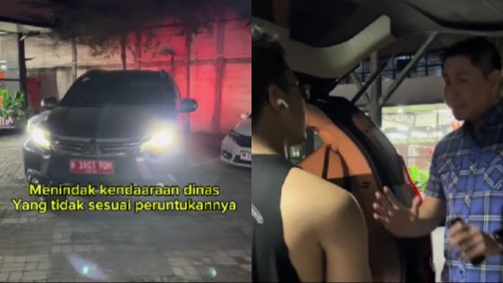 Polisi Tegur Keras Mobil Pelat Merah Dipakai Mondar-Mandir Anak Muda